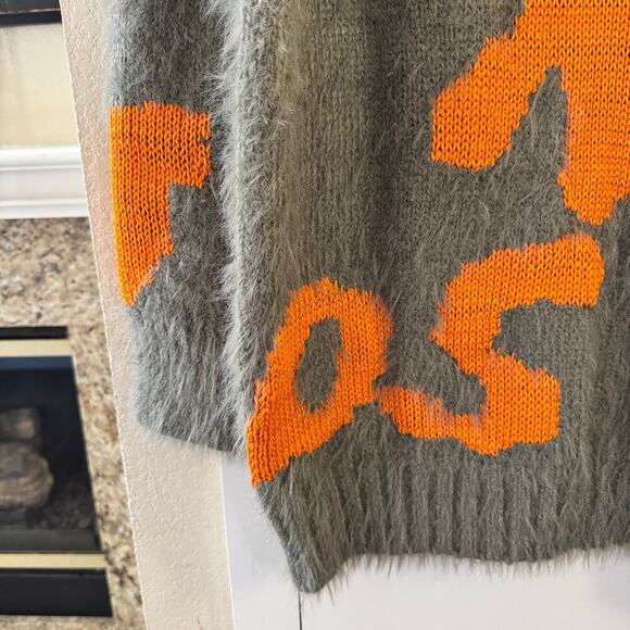 H&M Studio A/W 2021 Chunky-Knit Acrylic V-Neck Jumper Sweater Oversized Small - Picture 7 of 11